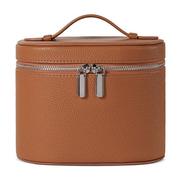 Leather Cosmetic Bag with handle