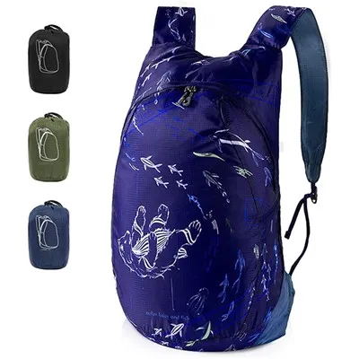 Mochila de viaje plegable para senderismo resistente al agua-