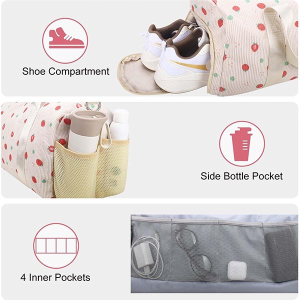 Travel Sports Gym Bag For Girls