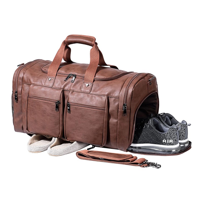 Waterproof Leather Gym Bag